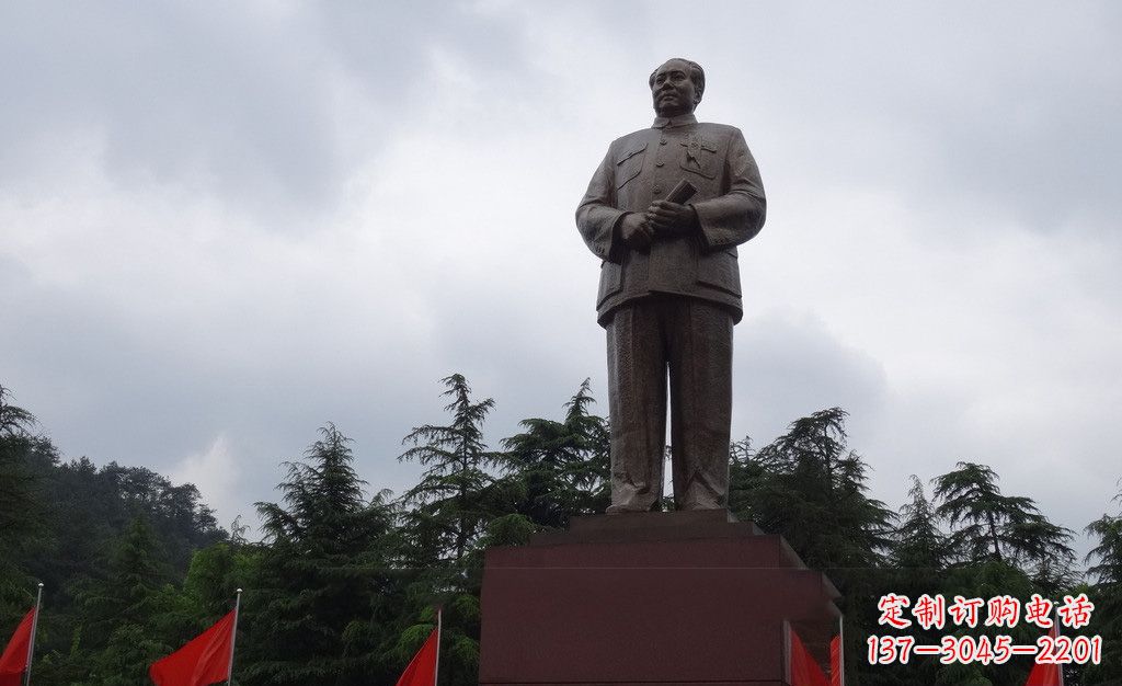 合肥广场伟人毛泽东铜雕