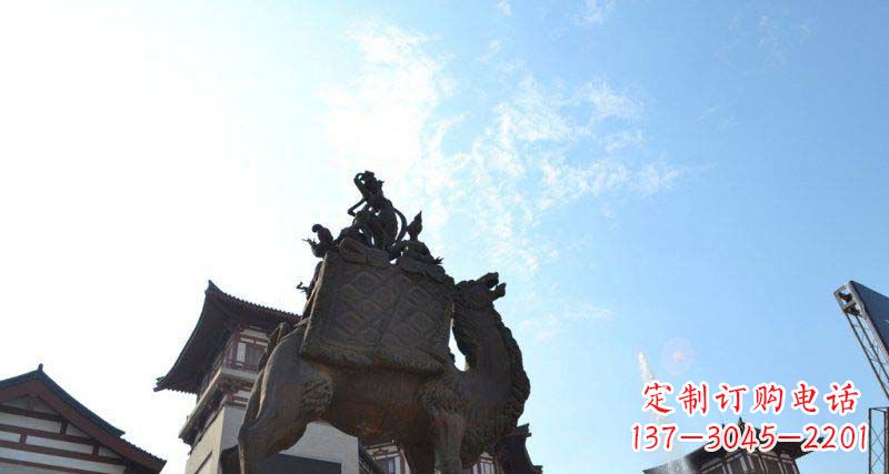 合肥山高水长的传说——大型骆驼景观铜雕