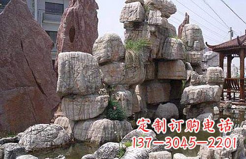 合肥引领艺术,华丽山水:龟纹石假山雕塑