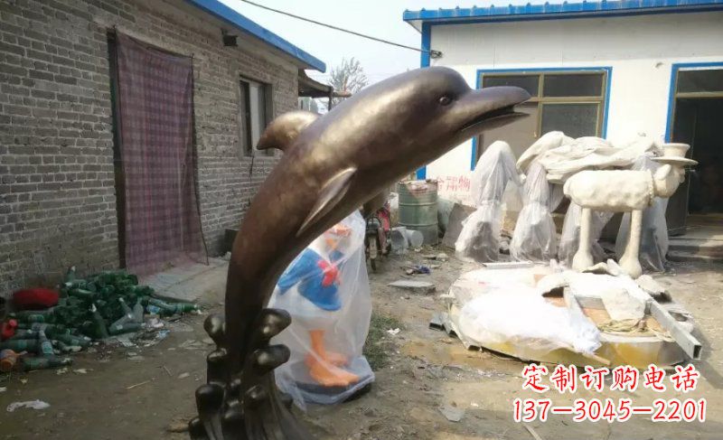 合肥海豚精美铜雕,给你不一样的视觉享受