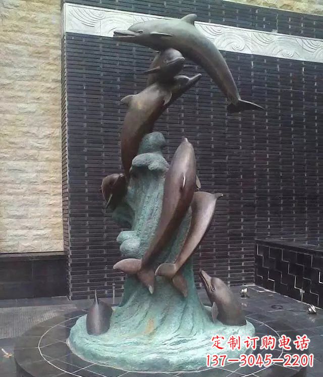合肥铜雕海豚:艺术与精美结合