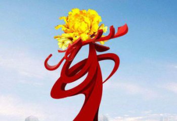 合肥中领雕塑：牡丹花开，把美景永久定格