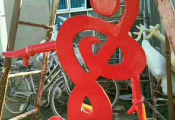 合肥中领雕塑-不锈钢音符抽象雕塑