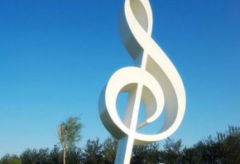 合肥不锈钢音符雕塑，把音乐之美立起来