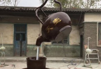 合肥茶壶精美铜雕，为您打造经典景观雕塑
