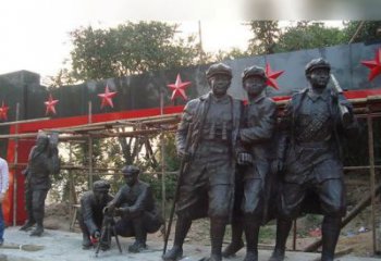 合肥定制红军雕塑，标志着嘉年华的荣耀