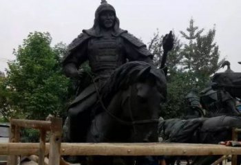 合肥浪漫古将骑马铜雕，让您感受古代将军的风采！