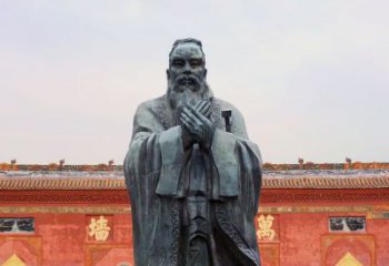 合肥广场青铜孔子像铜鼎