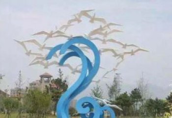 合肥精美海鸥雕塑，传递美好海洋情怀