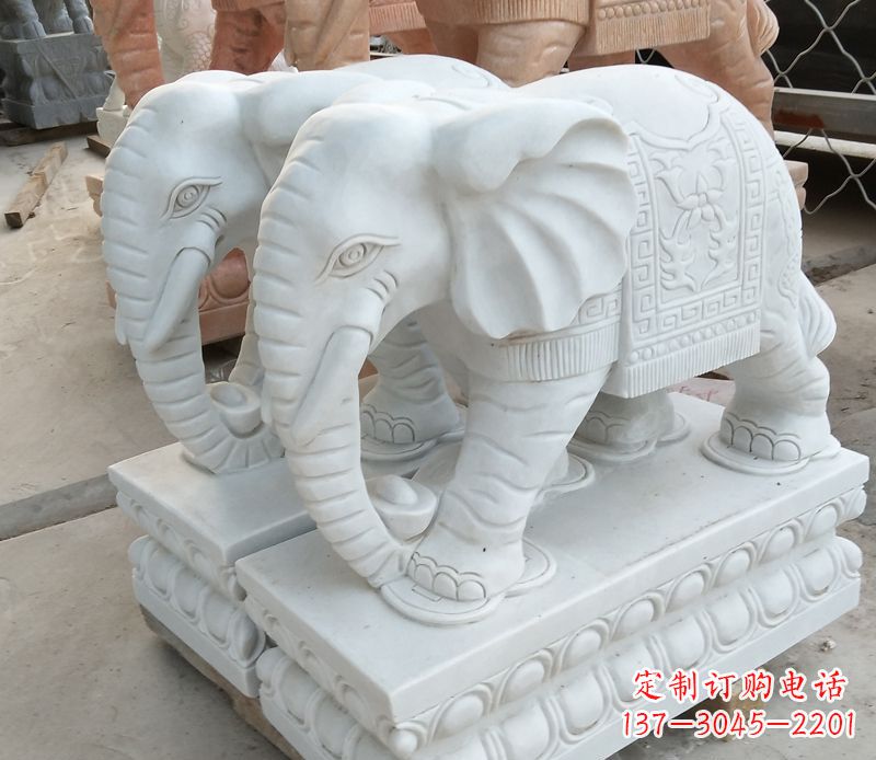 合肥精美大象招财雕塑独特鼻卷魅力无限