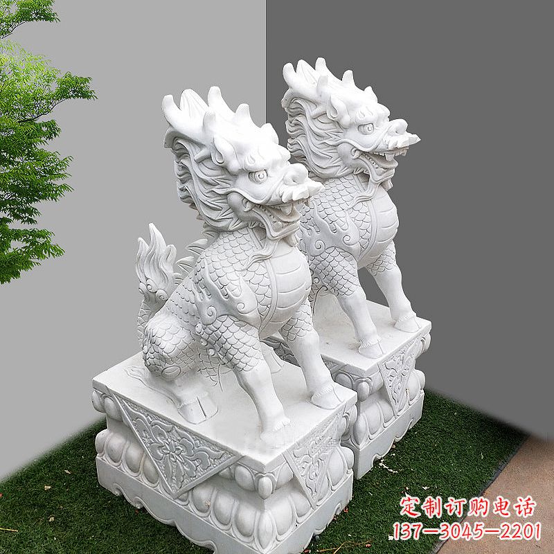 合肥汉白玉大门石麒麟