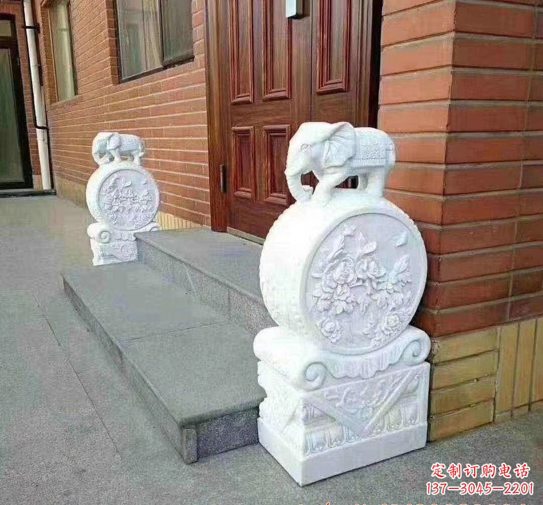 合肥汉白玉大象雕塑,令家庭美景更加完美