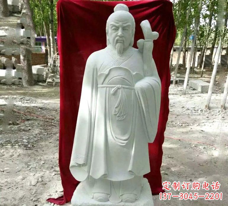 合肥汉白玉古代名医华佗雕塑