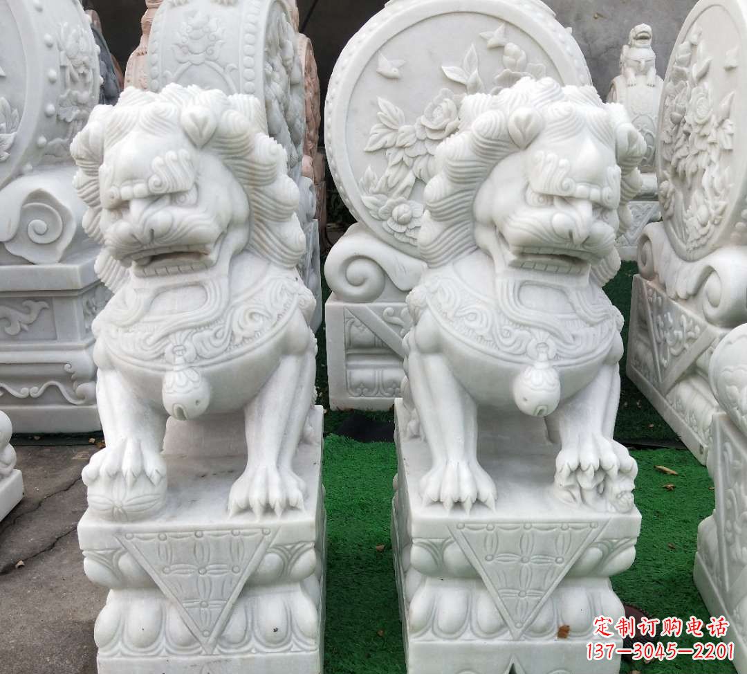 合肥汉白玉故宫制作狮子雕塑