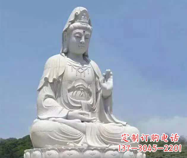 合肥精致汉白玉观音雕塑