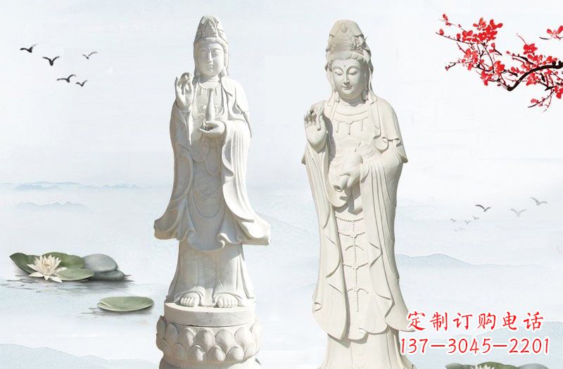 合肥象征慈悲的观音石雕