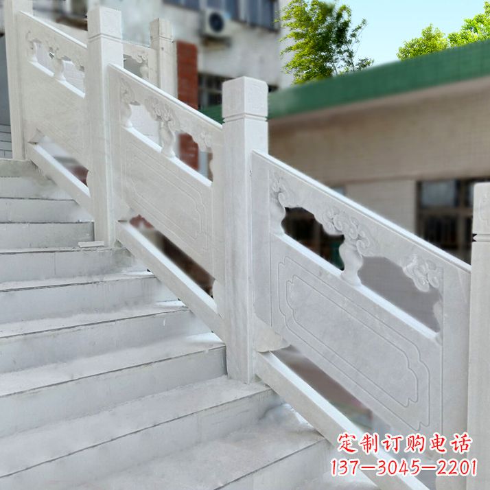 合肥汉白玉楼梯石雕栏杆