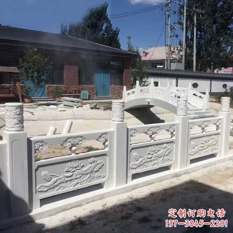 合肥汉白玉精美手工栏板雕塑