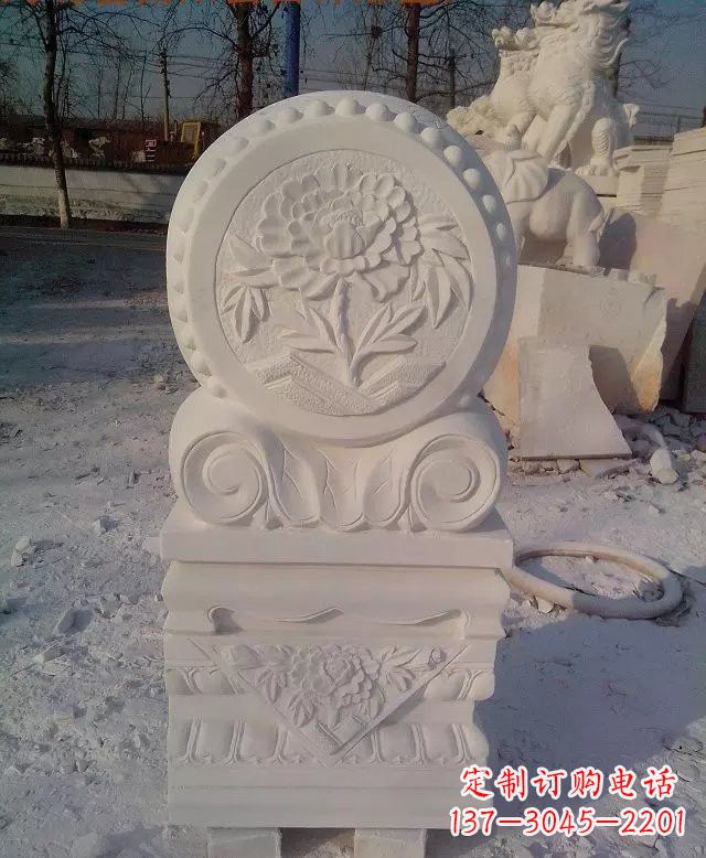 合肥汉白玉门墩雕塑是一种特殊的雕塑艺术品,雕…