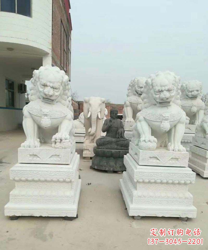 合肥精美狮子雕塑,复古典雅高贵
