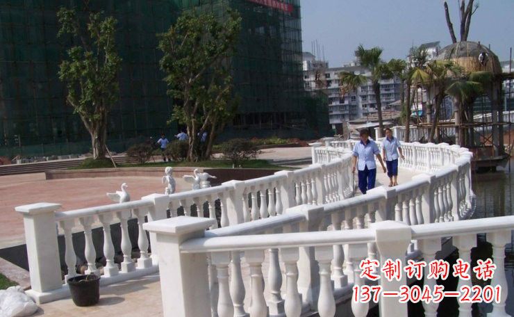 合肥美轮美奂的汉白玉欧式栏杆雕塑
