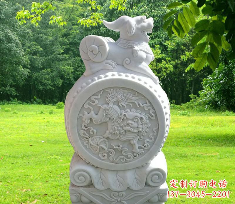 合肥中领雕塑貔貅抱鼓石雕塑