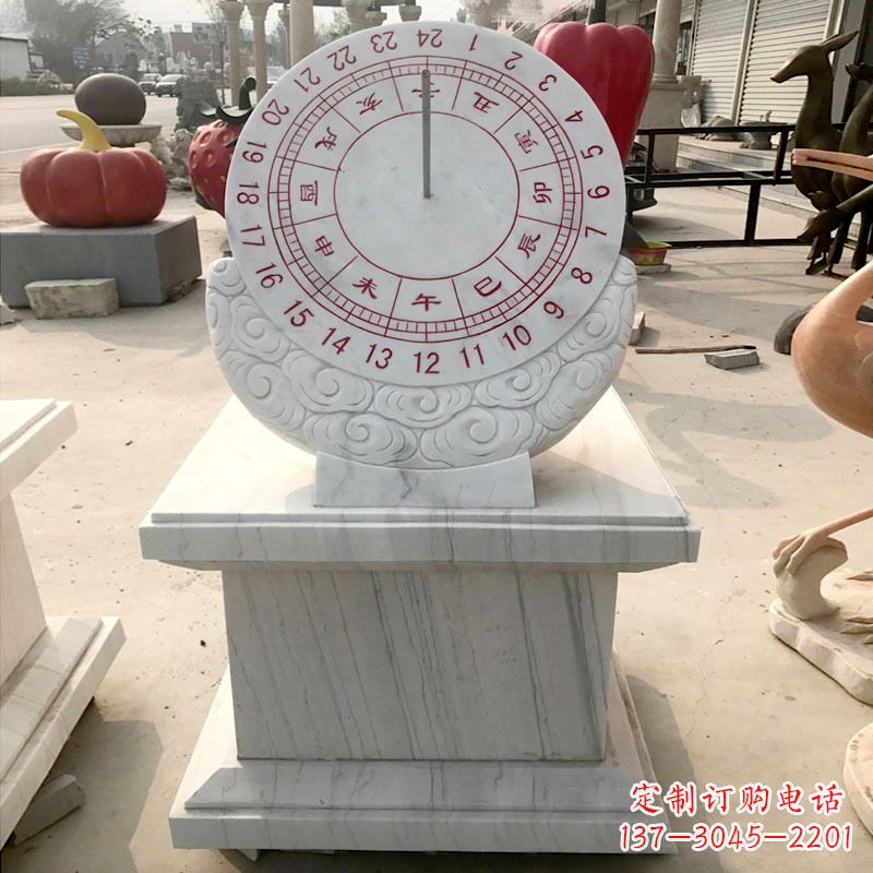 合肥精美汉白玉日晷石雕,给您带来精致的收藏价值