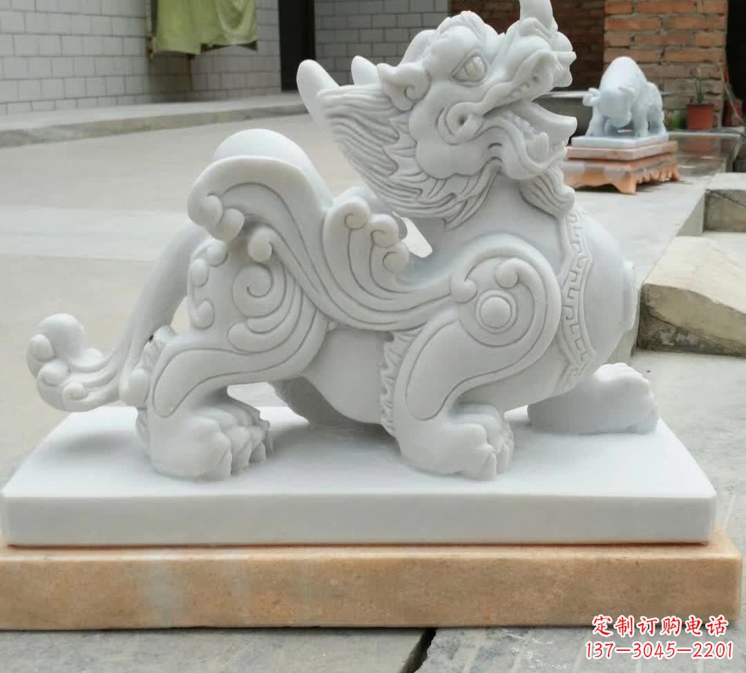 合肥精美汉白玉貔貅雕塑