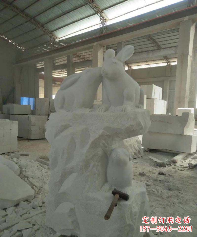 合肥精美的中国古典生肖兔雕塑