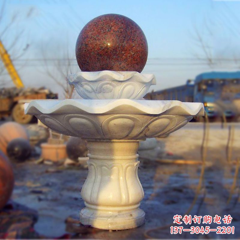 合肥全新技艺!汉白玉石风水球雕塑,蕴藏吉祥能量