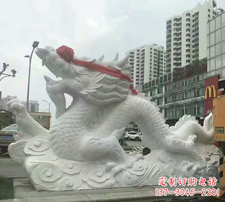 合肥汉白玉神龙雕塑,精致而又具有历史感