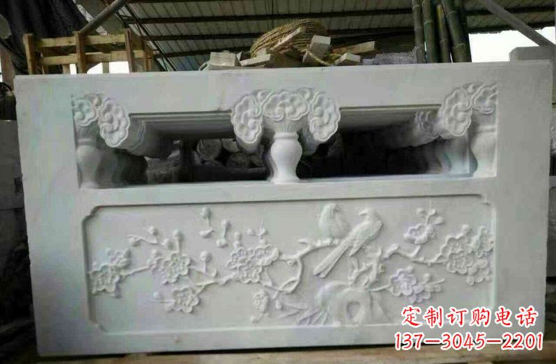 合肥精美汉白玉浮雕栏板雕塑