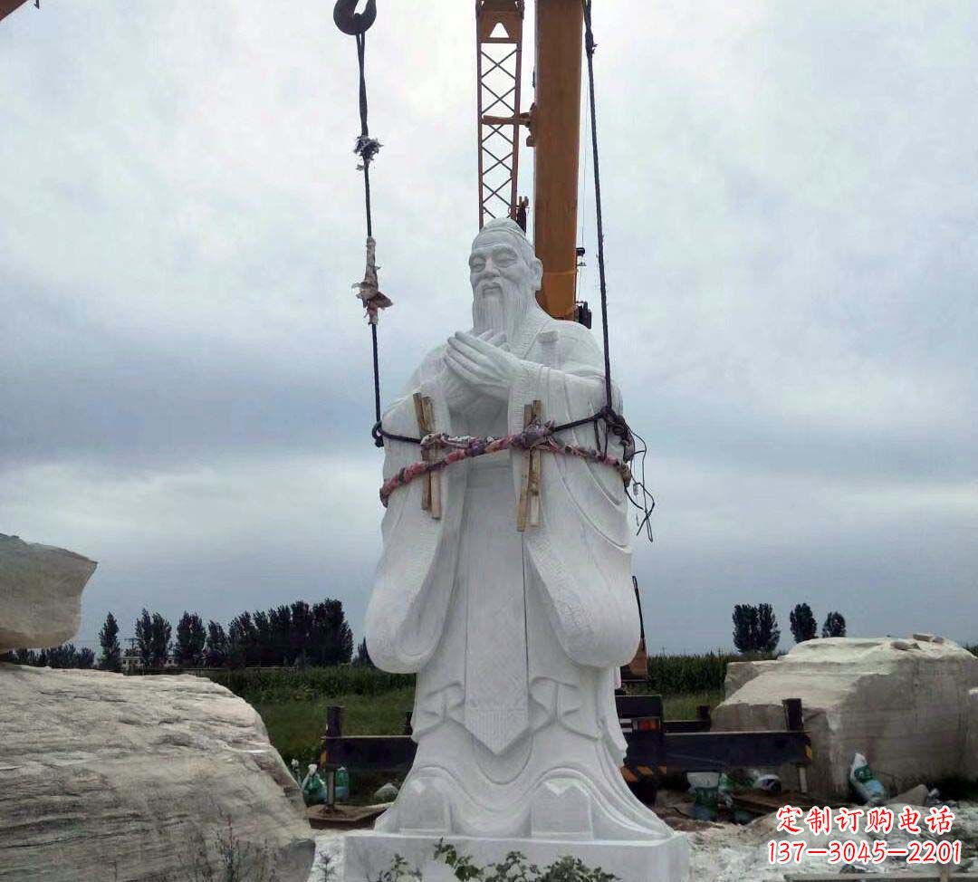 合肥超越传统汉白玉校园孔子雕塑