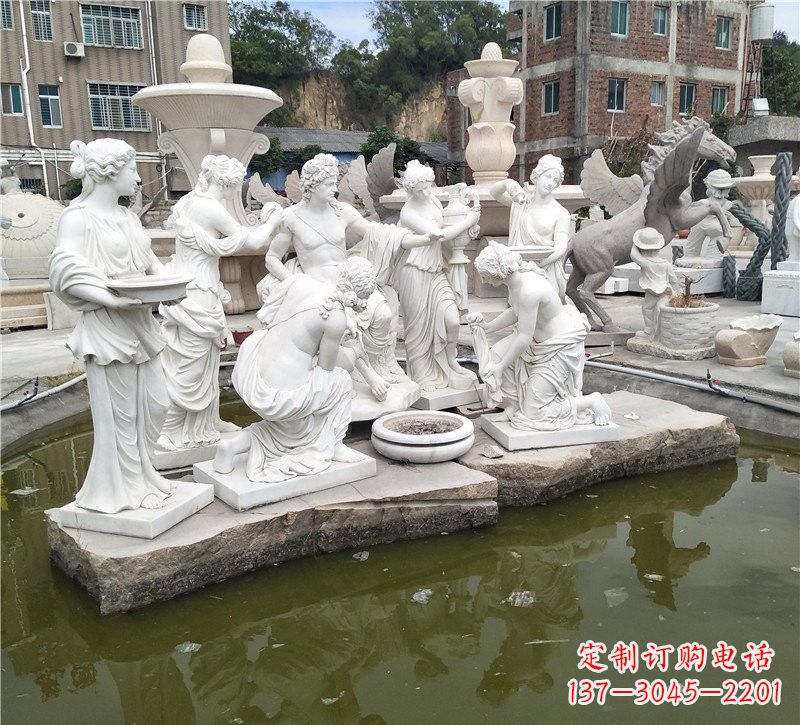 合肥精美绝伦,众宁芙侍奉阿波罗雕塑