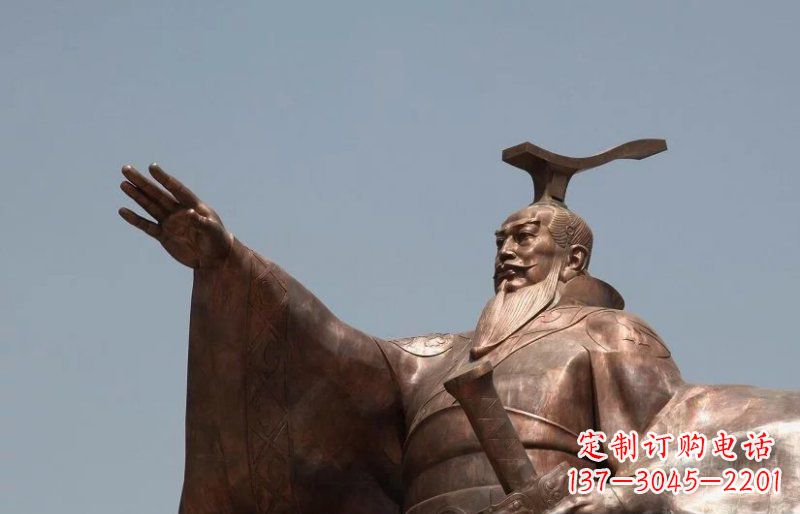 合肥汉武帝铜雕,象征古代权力的神圣艺术