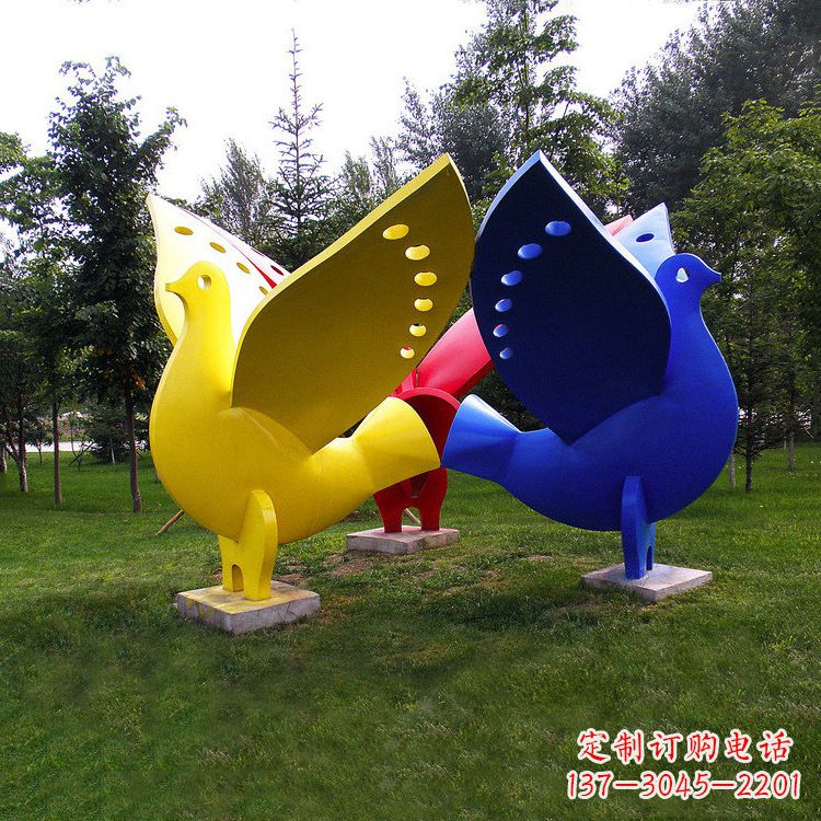 合肥象征和平的和平鸽雕塑