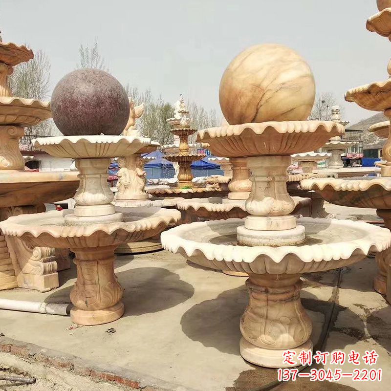 合肥河北石雕风水球喷泉,给您无与伦比的美景