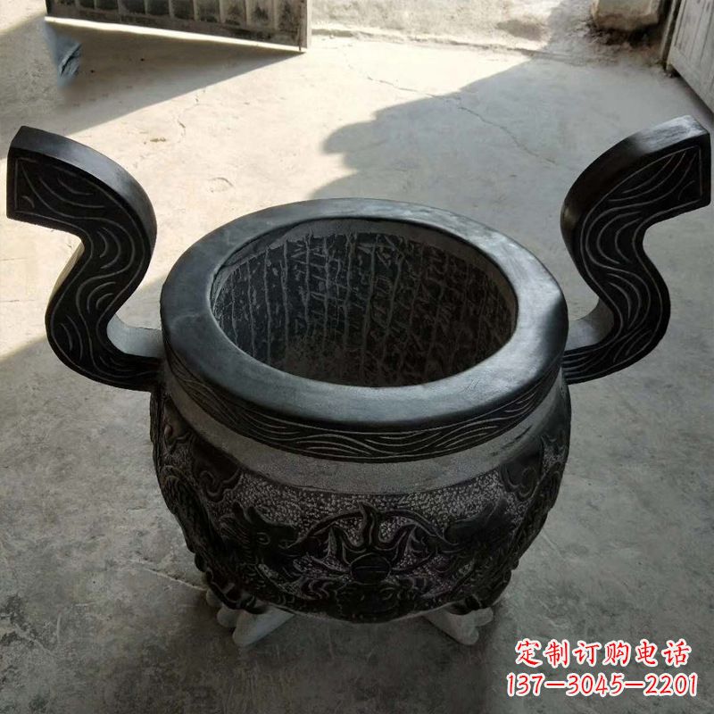 合肥黑色石雕香炉