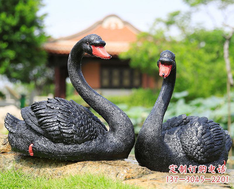 合肥黑天鹅玻璃钢仿真雕塑