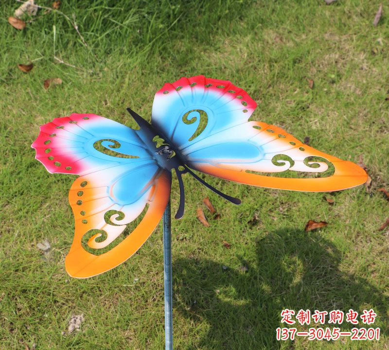 合肥红橙蓝不锈钢蝴蝶插件