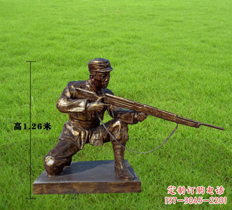 合肥纪念红军铜像,精美文物雕塑
