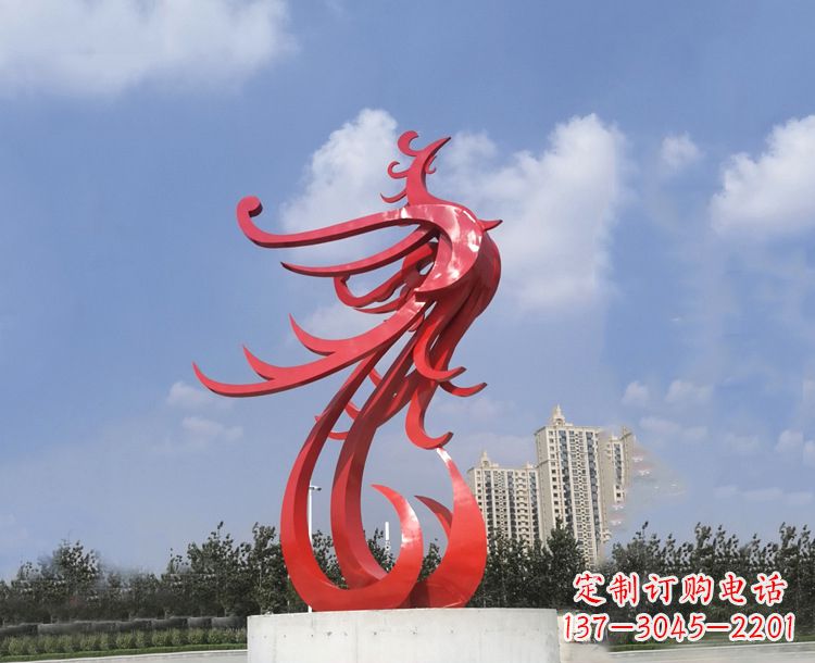 合肥领雕塑凤凰户外园林广场景观动物雕塑