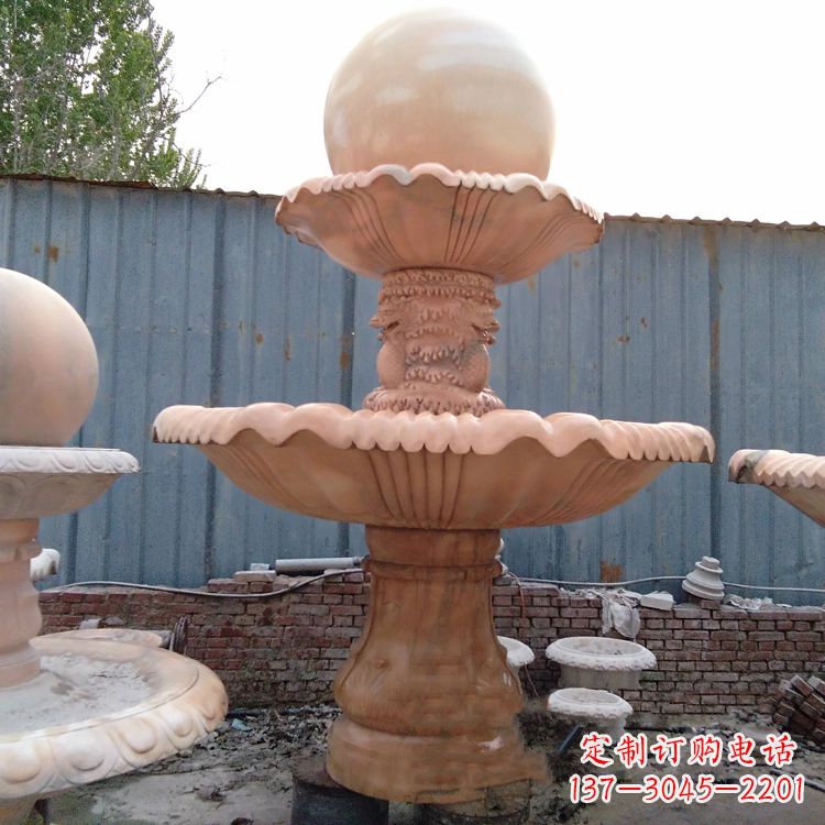 合肥专业定制红色风水球雕塑定制