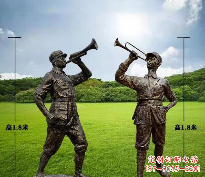 合肥红色文化经典——红军铜雕