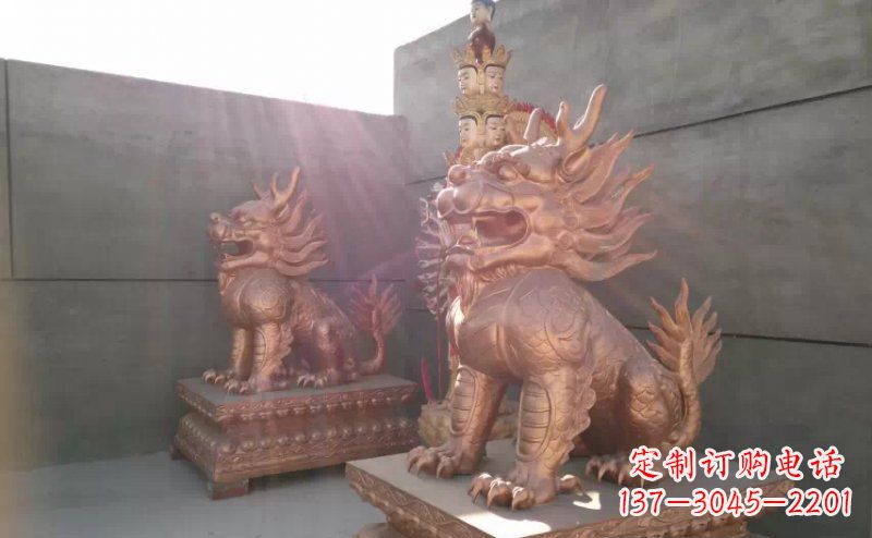 合肥红铜麒麟-财富吉祥之神