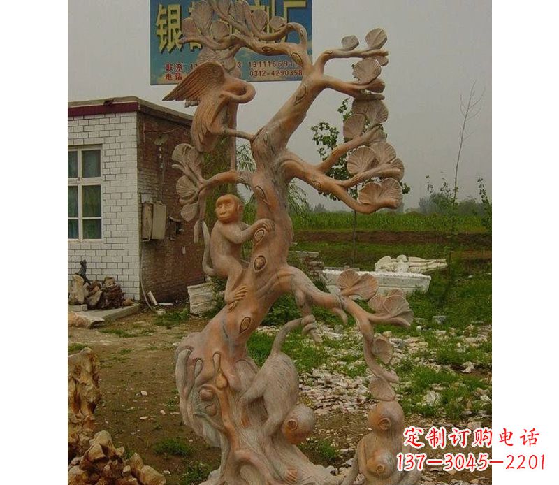 合肥优雅灵动的猴子石雕