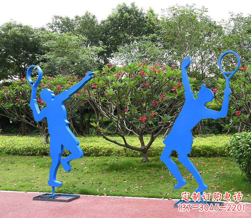 合肥不锈钢羽毛球人物雕塑