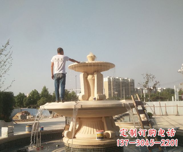 合肥艺术喷泉石雕,实现室外屋顶空间美化