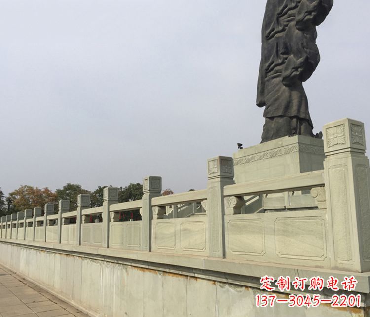 合肥精美的护城河大理石栏板雕塑