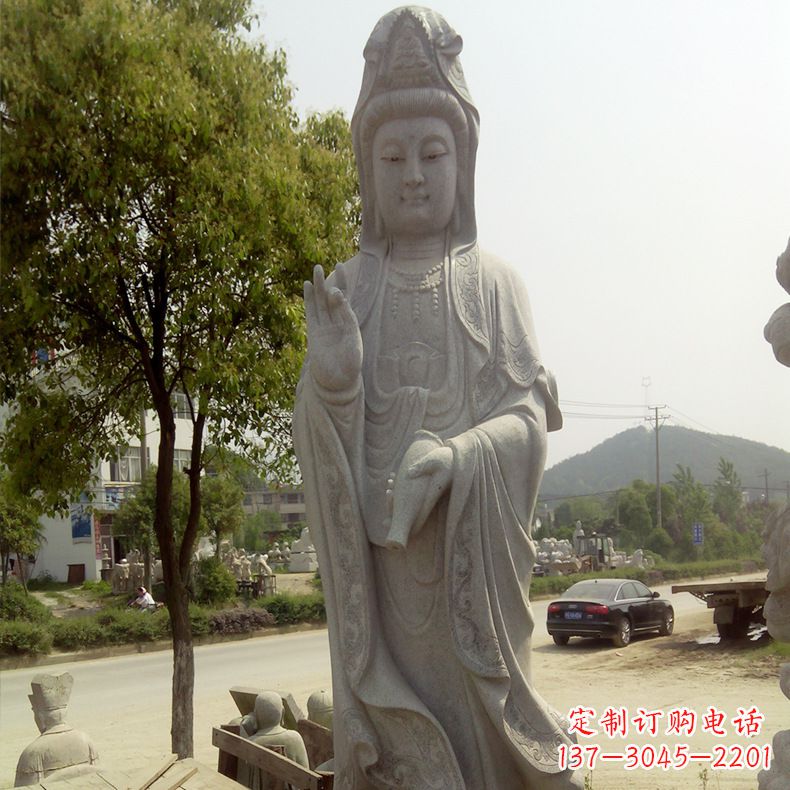 合肥中领雕塑定制--品质观音菩萨石雕